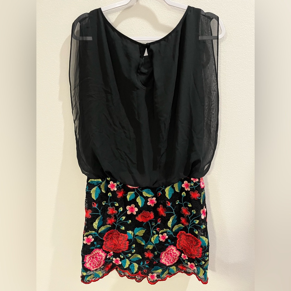 Aidan Mattox Blouson Floral Embroidered Dress - US Size 12 sku#31 - Picture 3 of 13